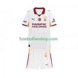 Camisola Alternativo Galatasaray Época 2025/2026 Manga Curta ,Criança