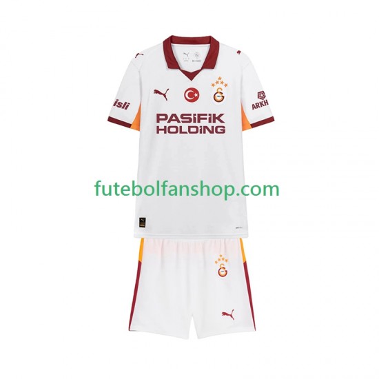 Camisola Alternativo Galatasaray Época 2025/2026 Manga Curta ,Criança