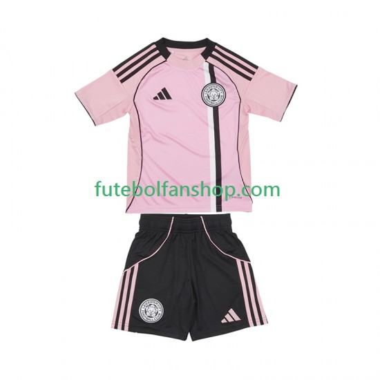 Camisola Alternativa (2ª) Leicester City Época 2025/2026 Manga Curta ,Criança