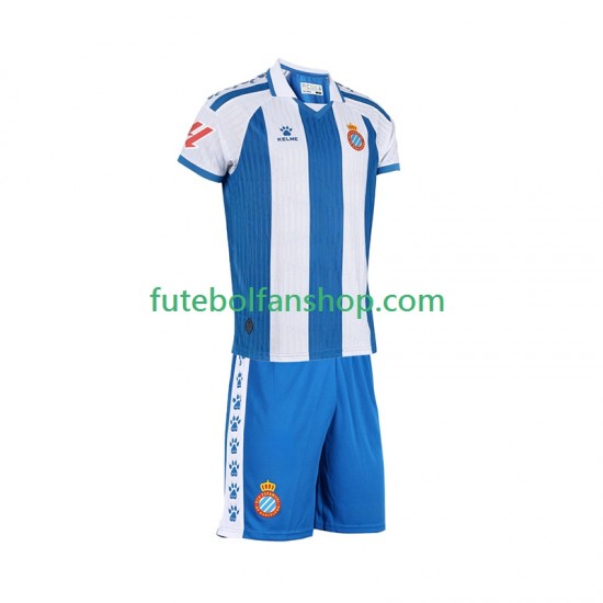 Camisola Principal RCD Espanyol Época 2025/2026 Manga Curta ,Criança