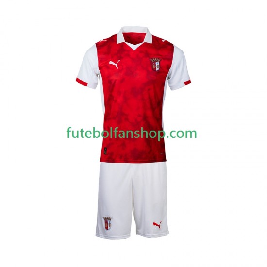 Camisola Principal SC Braga Época 2025/2026 Manga Curta ,Criança