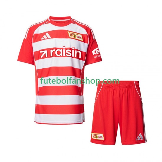 Camisola Principal Union Berlin Época 2025/2026 Manga Curta ,Criança