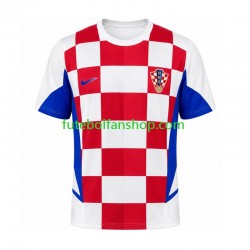 Camisola Principal Seleção Croata Retro 2002 Manga Curta ,Homem