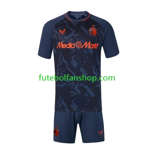 Camisola Alternativa (2ª) Feyenoord Rotterdam Época 2026/2027 Manga Curta ,Criança