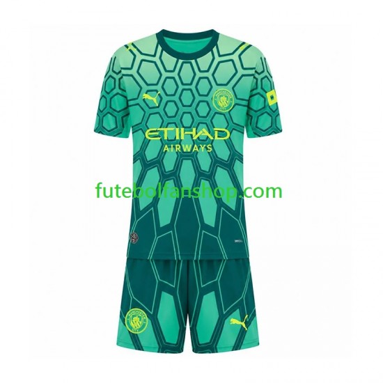 Camisola Principal Guarda-redes Manchester City Época 2026/2027 Manga Curta ,Criança
