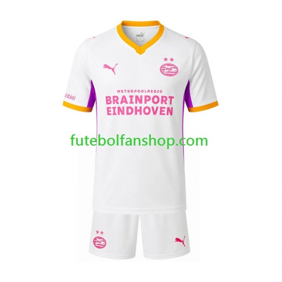 Camisola Alternativo PSV Eindhoven Época 2026/2027 Manga Curta ,Criança