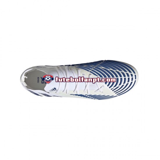 Azul Branco Adidas Predator EDGE.1 L FG Diamond Edge Chuteiras de futebol