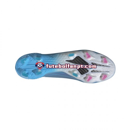 Rosa Azul Branco Adidas X SPEEDFLOW.1 FG Sapphire Edge Chuteiras de futebol