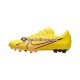 Rosa Amarelo Nike Air Zoom Mercurial Vapor XV Academy AG Lucent Chuteiras de futebol