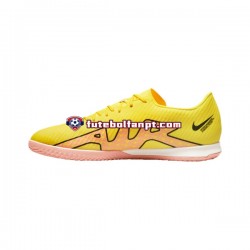 Rosa Amarelo Nike Air Zoom Mercurial Vapor XV Academy IC Halle Lucent Chuteiras de futebol