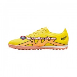 Rosa Amarelo Nike Air Zoom Mercurial Vapor XV Academy TF Lucent Chuteiras de futebol