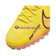 Rosa Amarelo Nike Air Zoom Mercurial Vapor XV Academy TF Lucent Chuteiras de futebol