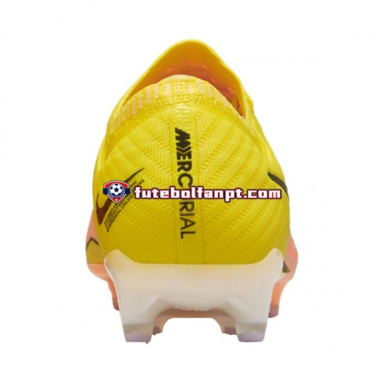 Rosa Amarelo Nike Air Zoom Mercurial Vapor XV Elite AG Pro Lucent Chuteiras de futebol