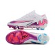 Roxo Rosa Branco Nike Air Zoom Mercurial Vapor XV Elite AG Chuteiras de futebol