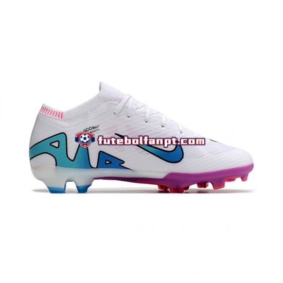 Roxo Rosa Branco Nike Air Zoom Mercurial Vapor XV Elite AG Chuteiras de futebol
