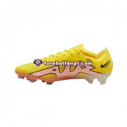 Rosa Amarelo Nike Air Zoom Mercurial Vapor XV Elite FG Lucent Chuteiras de futebol