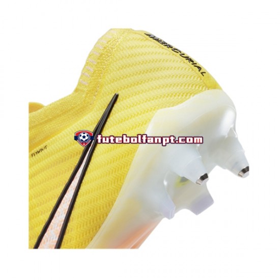 Rosa Amarelo Nike Air Zoom Mercurial Vapor XV Elite SG Pro AC Lucent Chuteiras de futebol