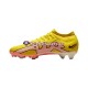 Rosa Amarelo Nike Air Zoom Mercurial Vapor XV Pro FG Lucent Chuteiras de futebol