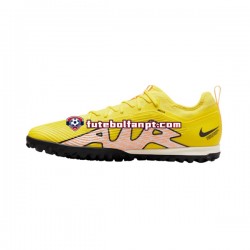 Rosa Amarelo Nike Air Zoom Mercurial Vapor XV Pro TF Lucent Chuteiras de futebol