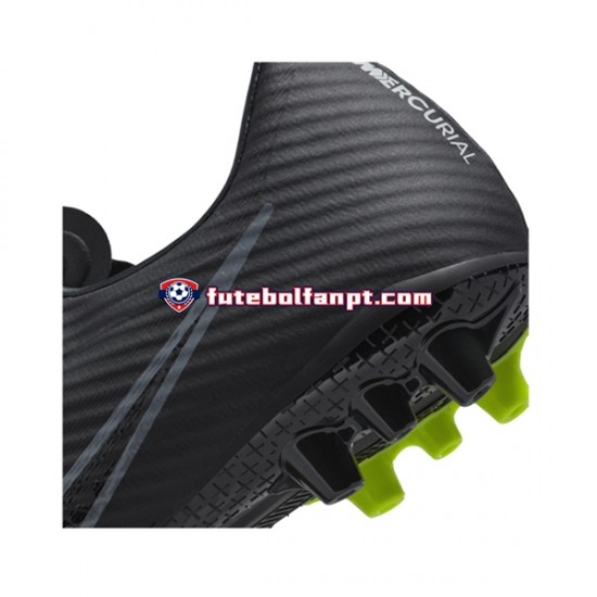 Cinza Preto Nike Air Zoom Mercurial Vapor XV Shadow Academy AG Chuteiras de futebol