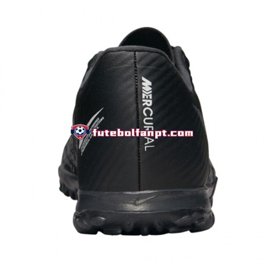 Cinza Preto Nike Air Zoom Mercurial Vapor XV Shadow Academy TF Chuteiras de futebol