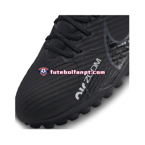 Cinza Preto Nike Air Zoom Mercurial Vapor XV Shadow Academy TF Chuteiras de futebol