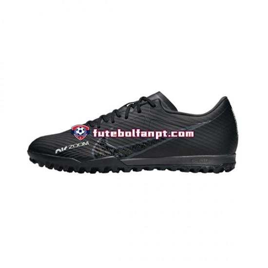 Cinza Preto Nike Air Zoom Mercurial Vapor XV Shadow Academy TF Chuteiras de futebol