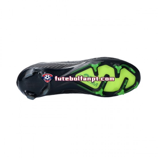Cinza Preto Nike Air Zoom Mercurial Vapor XV Shadow Elite FG Chuteiras de futebol