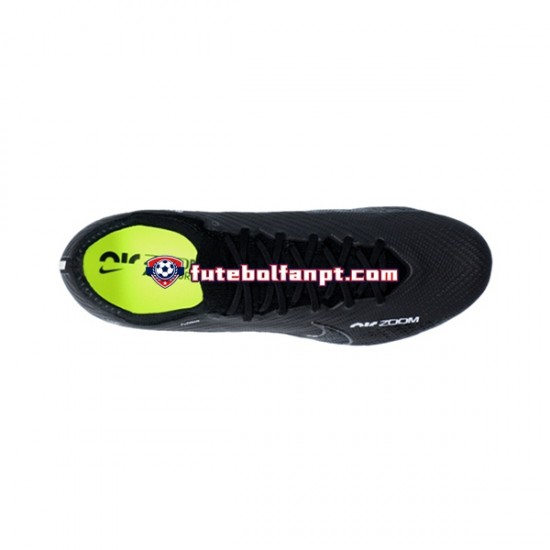 Cinza Preto Nike Air Zoom Mercurial Vapor XV Shadow Elite FG Chuteiras de futebol