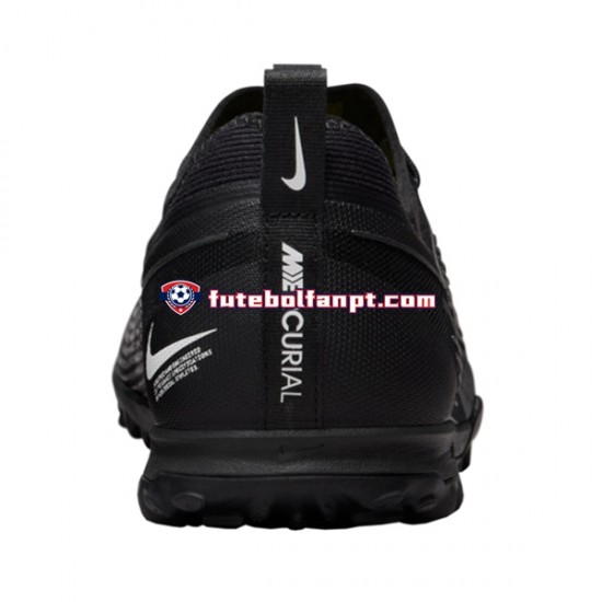 Cinza Preto Nike Air Zoom Mercurial Vapor XV Shadow Pro TF Chuteiras de futebol