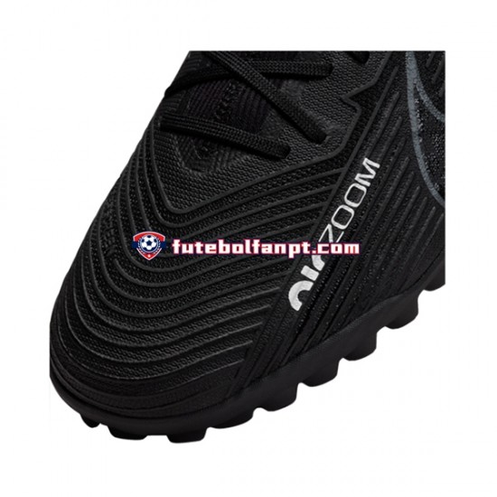 Cinza Preto Nike Air Zoom Mercurial Vapor XV Shadow Pro TF Chuteiras de futebol