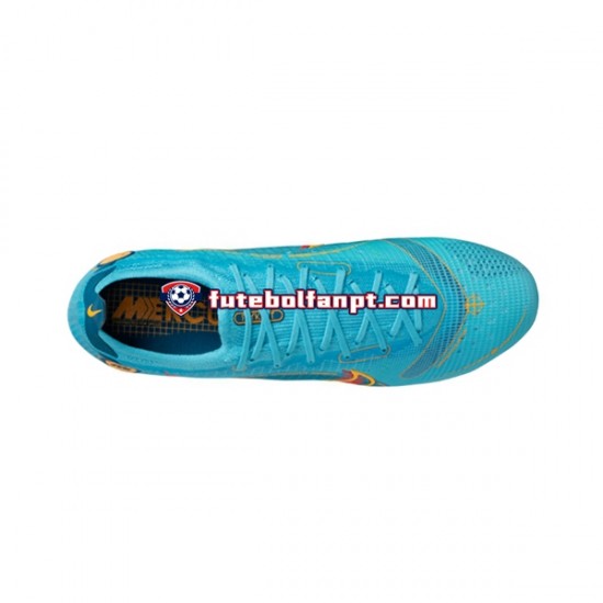 Laranja Azul Nike Mercurial Vapor XIV Blueprint Elite AG Chuteiras de futebol