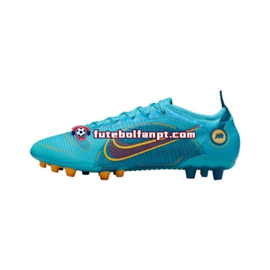 Laranja Azul Nike Mercurial Vapor XIV Blueprint Elite AG Chuteiras de futebol