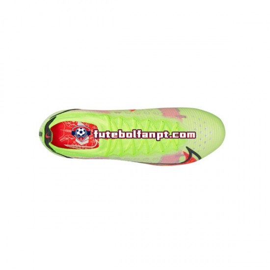 Vermelho Amarelo Nike Mercurial Vapor XIV Motivation Elite SG Pro AC Chuteiras de futebol
