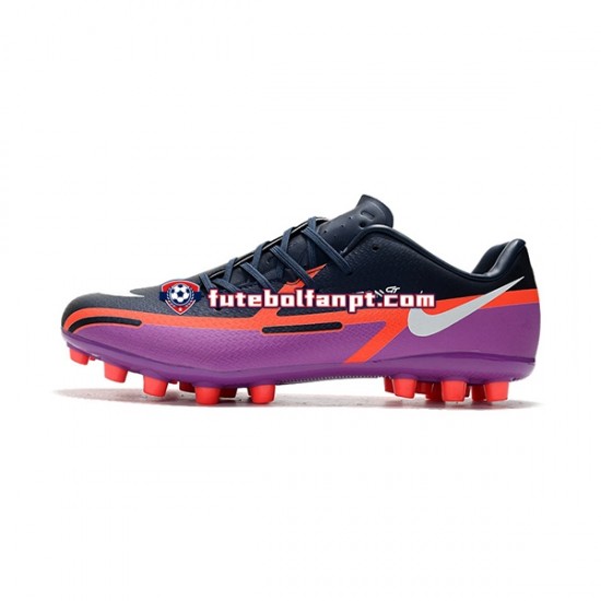 Roxo Vermelho Preto Nike Phantom GT2 AG Chuteiras de futebol
