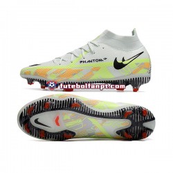 Laranja Branco Verde Nike Phantom GT2 Dynamic Fit Elite FG Chuteiras de futebol