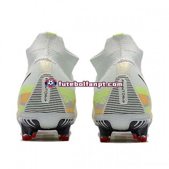 Laranja Branco Verde Nike Phantom GT2 Dynamic Fit Elite FG Chuteiras de futebol