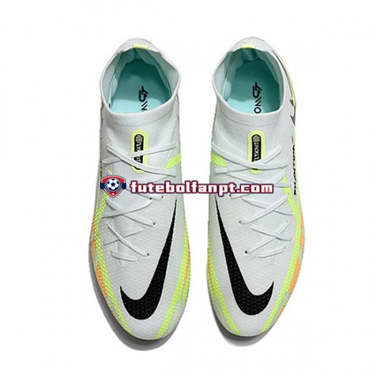 Laranja Branco Verde Nike Phantom GT2 Dynamic Fit Elite FG Chuteiras de futebol