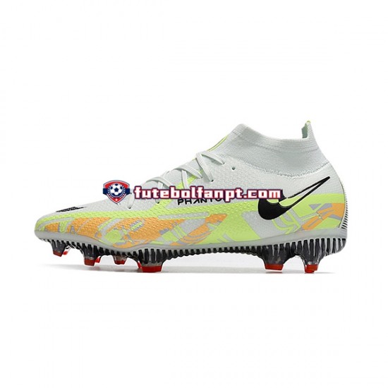 Laranja Branco Verde Nike Phantom GT2 Dynamic Fit Elite FG Chuteiras de futebol