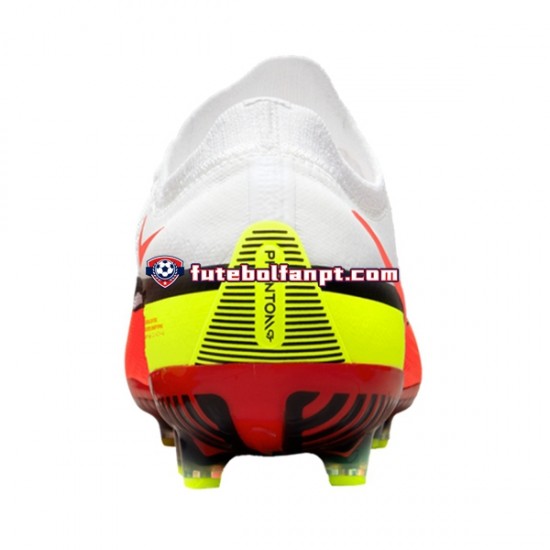 Vermelho Amarelo Branco Nike Phantom GT2 Motivation Elite AG Pro Chuteiras de futebol