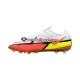 Vermelho Amarelo Branco Nike Phantom GT2 Motivation Elite AG Pro Chuteiras de futebol