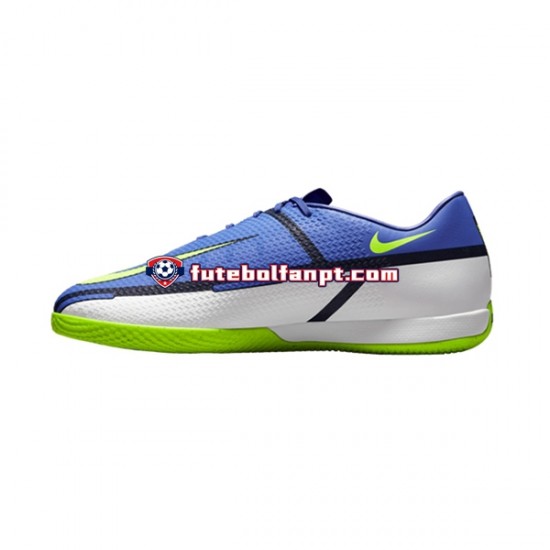 Cinza Azul Amarelo Nike Phantom GT2 Recharge Academy IC Halle Chuteiras de futebol