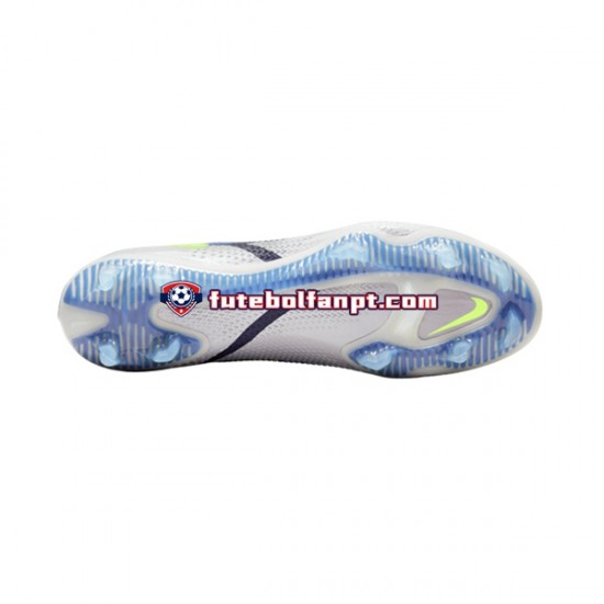 Cinza Azul Amarelo Nike Phantom GT2 Recharge Elite DF FG Chuteiras de futebol
