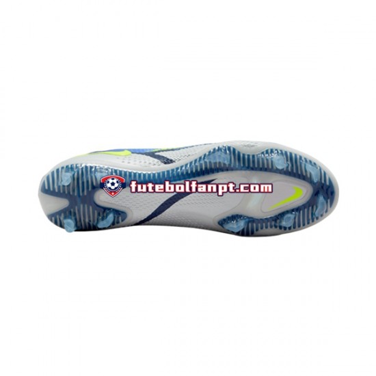 Cinza Azul Amarelo Nike Phantom GT2 Recharge Elite FG Chuteiras de futebol