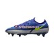 Cinza Azul Amarelo Nike Phantom GT2 Recharge Elite SG Pro AC Chuteiras de futebol