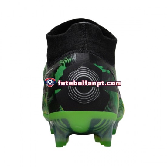 Cinza Verde Preto Nike Phantom GT2 Shockwave Elite DF FG Chuteiras de futebol