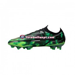 Cinza Verde Preto Nike Phantom GT2 Shockwave Elite FG Chuteiras de futebol