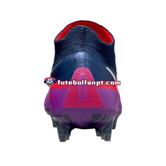 Roxo Vermelho Azul Nike Phantom GT2 UV Elite DF FG Chuteiras de futebol
