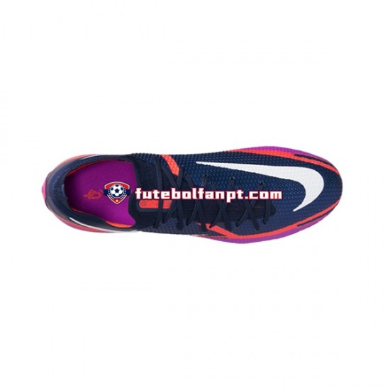 Roxo Vermelho Azul Nike Phantom GT2 UV Elite FG Chuteiras de futebol