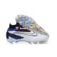 Roxo Branco Preto Nike Phantom GX Elite FG Chuteiras de futebol